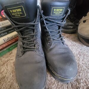 Dr. Martens Black Industrial Steel Toe Boots